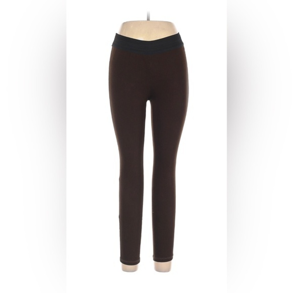 Goldsign Women's Brown Regular Rise Banded Elastic Waist Leggings Sz‎ 31